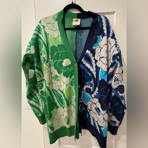 Farm Rio tropical groove mix pattern cardigan